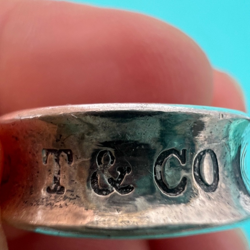 🔴🆑Authentic TIFFANY & CO vintage Retired Wide 1837 Ring / Band🆑🔴 - Picture 6 of 10